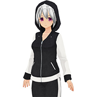 拉链连帽衫套装