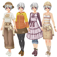 山地女孩服装套装