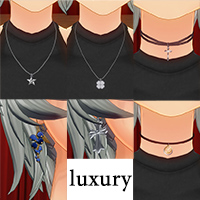 秘书女仆时尚配饰套装『奢华』