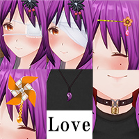 病嬌时尚饰品套装 