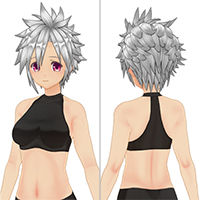 坚硬尖头发型套装