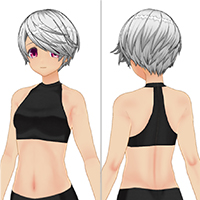 遮住眼睛长度的发型套装