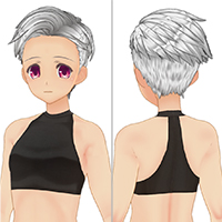 侧后方的发型套装