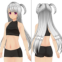 迷你双盘发套装