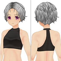 烫中分发型套装