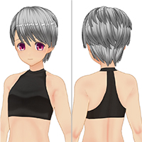 直而锋利的发型套装