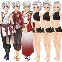 武士风格服装包