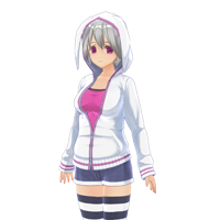 连帽衫和超短裤套装