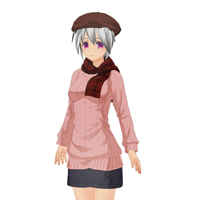 竖条纹毛衣私人套装