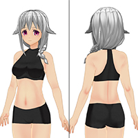 卷发侧边刘海发型套装