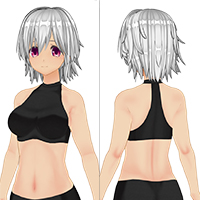 时髦的短发型套装