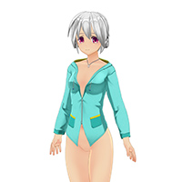 裸穿连帽衫套装