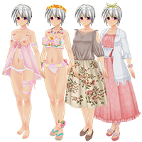 时尚花朵服装套装