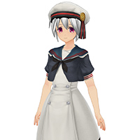 可愛的水手服连衣裙制服套装