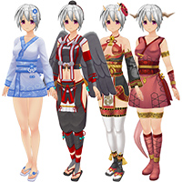 可爱妖怪服饰套装