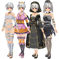 快乐之后的万圣节服装套装