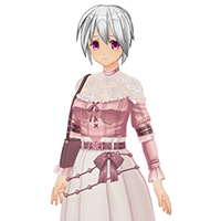 可爱透视肩部套装