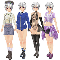 女仆健美操服装套装