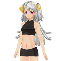 强壮双马尾发型套装和头饰套装