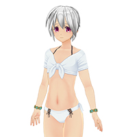 前面打结衬衫和比基尼套装