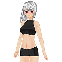 松散飘逸侧马尾套装