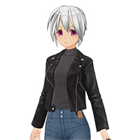 皮革和针织休闲套装