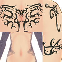 奇幻和怪兽纹身套装